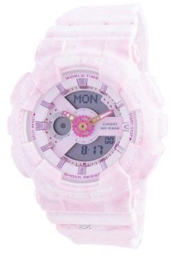 Casio Baby-G World Time Shock Resistant BA-110PI-4A BA110PI-4 100M Womens Watch
