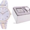 Fossil Daisy Silver Dial Stainless Steel Quartz ES4914SET With Gift Set Women's Watch