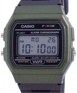 カシオクラシックデイリーアラームF-91WM-3AF91WM-3Aメンズウォッチ