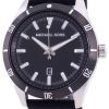 Michael Kors Layton Black Dial Silicone Strap Quartz MK8819 Men's Watch