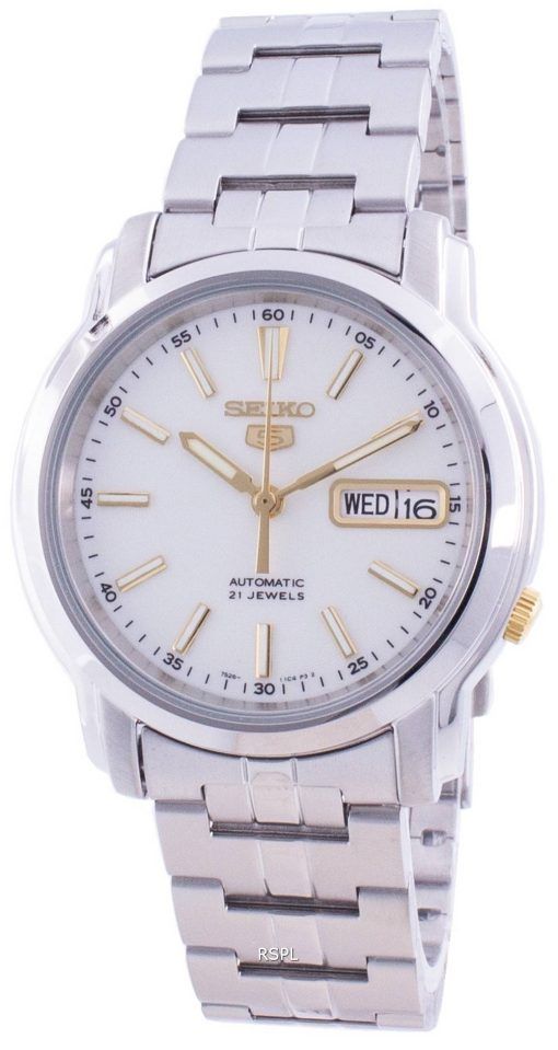 Seiko 5 Automatic White Dial SNKL77 SNKL77K1 SNKL77K Men's Watch