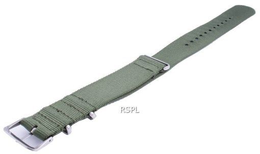 Ratio Nato9 Green Nylon Strap 22mm