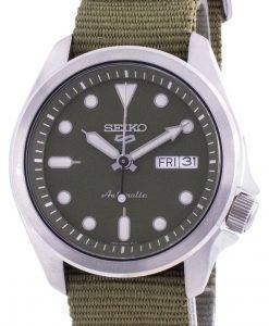 Seiko 5 Sports Green Dial Nylon Strap Automatic SRPE65 SRPE65K1 SRPE65K 100M Men's Watch