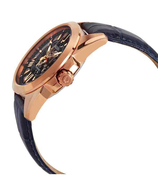 BulovaSutton自動巻きスケルトンダイヤル97A161100Mメンズウォッチ - 画像 (2)