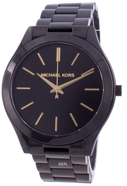 Michael Kors スリム滑走路ブラック ダイアル MK3221 レディース腕時計