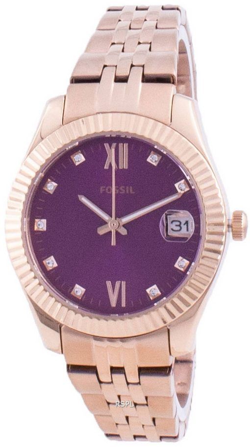 FossilScarletteミニダイヤモンドアクセントクォーツES4900レディースウォッチ