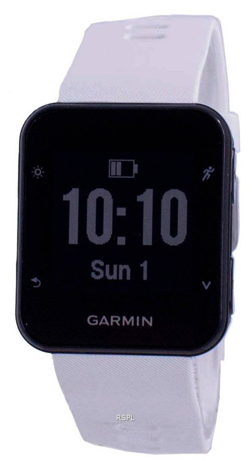 Garmin Forerunner 35 Outdoor Fitness GPS Schwarzer Saphir mit weißem Band 010-01689-13 Multisportuhr