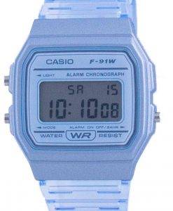 Casio Jugend Blue Resin Digital F-91WS-2 F91WS-2 Unisex Uhr