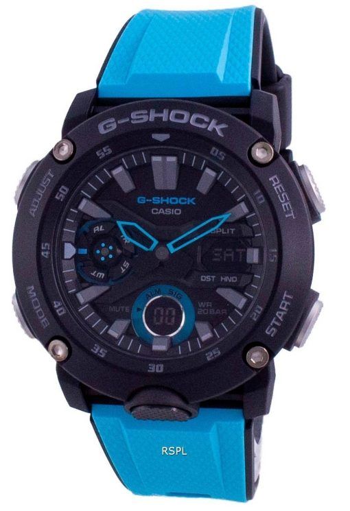 Casio G-Shock Standard Analog Digital Carbon Core Taucher GA-2000-1A2 GA2000-1A2 200M Herrenuhr