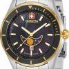 Invicta Pro Diver Mondphase Schwarzes Zifferblatt Quarz 33466 100M Herrenuhr