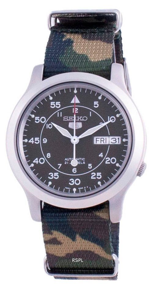 Seiko 5 Military SNK805K2-var-NATOS18 Herrenuhr mit automatischem Nylonarmband