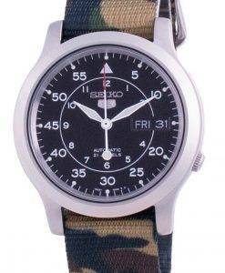 Seiko 5 Military SNK809K2-var-NATOS18 Herrenuhr mit automatischem Nylonarmband