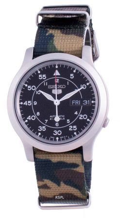 Seiko 5 Military SNK809K2-var-NATOS18 Herrenuhr mit automatischem Nylonarmband