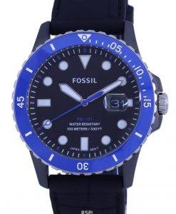FossilJFB-01ブラックダイヤルシリコンストラップクォーツCE5023100Mメンズウォッチ