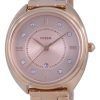 Fossil Gabby CrystalAccentsローズゴールドトーンステンレススチールクォーツES5070レディースウォッチ