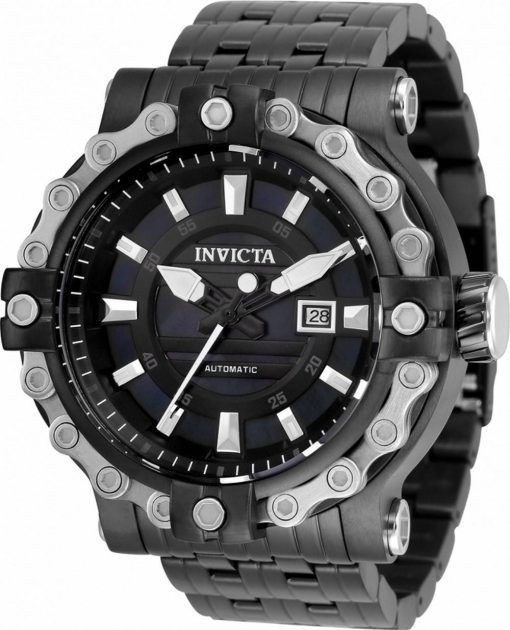 インビクタエクスカーションブラックダイヤルステンレススチール自動巻き35181100Mメンズウォッチ