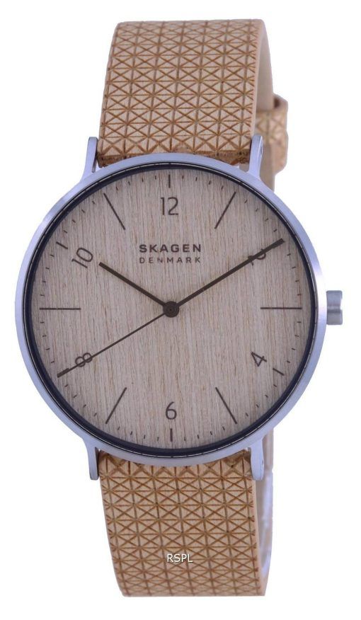 Skagen AarenNaturals限定版ウッドベニヤストラップクォーツSKW6746メンズウォッチ