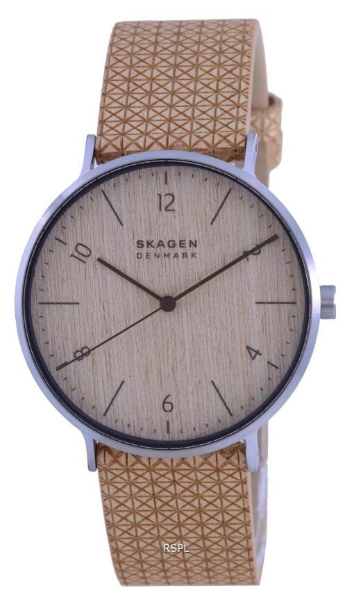 Skagen AarenNaturals限定版ウッドベニヤストラップクォーツSKW6746メンズウォッチ