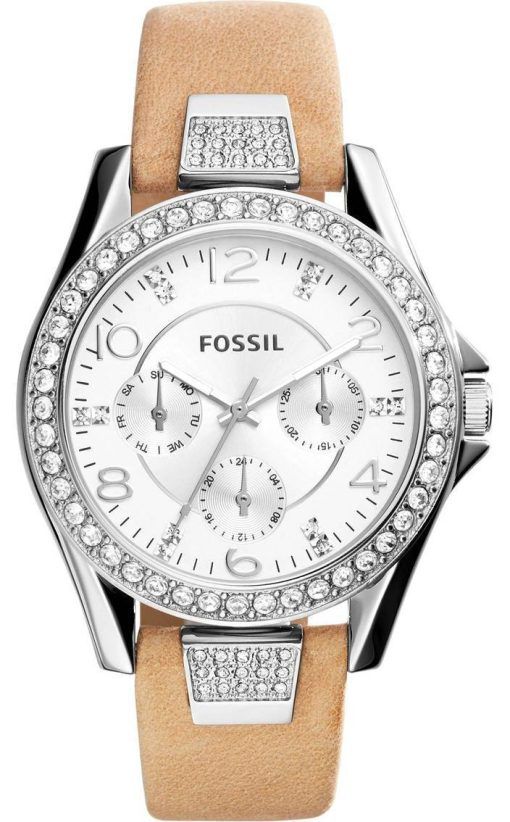 化石ライリー多機能水晶アクセント ES3889 レディース腕時計