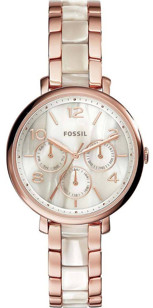 化石ジャクリーン多機能クロノグラフ ステンレス鋼 ES3921 レディース腕時計