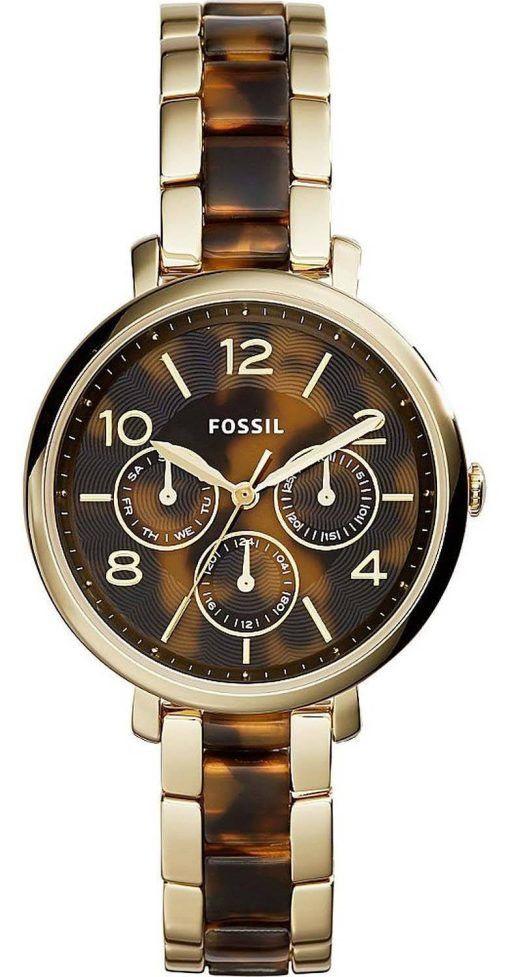 化石ジャクリーン多機能クロノグラフ ゴールド トーン ステンレス鋼 ES3925 レディース腕時計