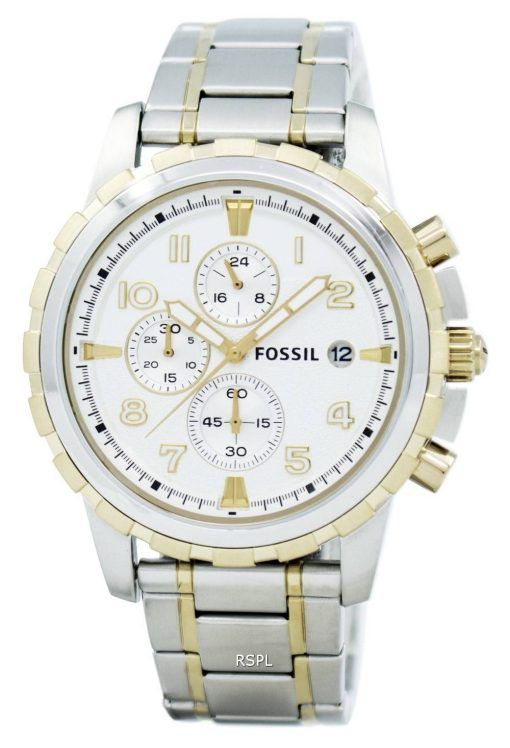 化石ディーン クロノグラフ 2 トーンステンレス製 FS4795 メンズ腕時計
