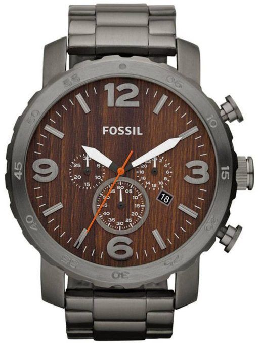 化石ネイト クロノグラフ クォーツ煙ステンレス鋼 JR1355 メンズ腕時計