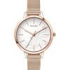 Oui＆MeフルーレットホワイトダイヤルローズゴールドトーンステンレススチールクォーツME010134レディースウォッチ