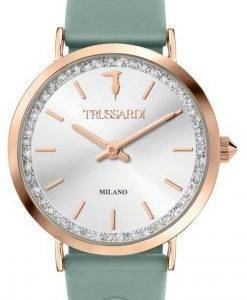 TrussardiT-MotifシルバーダイヤルラバーストラップクォーツR2451140501レディースウォッチ