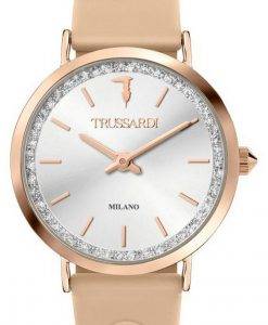 TrussardiT-MotifシルバーダイヤルラバーストラップクォーツR2451140502レディースウォッチ