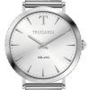 TrussardiT-MotifクリスタルアクセントステンレススチールクォーツR2453140502レディースウォッチ