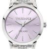 TrussardiT-オリジナルクリスタルアクセントステンレススチールクォーツR2453142507レディースウォッチ