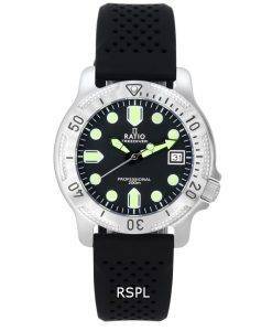 レシオ フリーダイバー プロフェッショナル サファイア ブラック ダイヤル クォーツ RTF021 200 M メンズ腕時計 ja