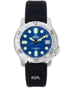 レシオ フリーダイバー プロフェッショナル サファイア ブルー サンレイ ダイヤル クォーツ RTF023 200 M メンズ腕時計 ja
