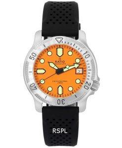 レシオ フリーダイバー プロフェッショナル サファイア オレンジ ダイヤル クォーツ RTF025 200 M メンズ腕時計 ja