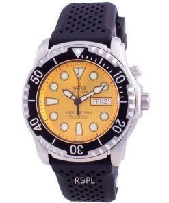 Verhältnis 2. Generation Free Diver Helium-Safe Automatik 1068HA90-34VA-YLW-V02 1000M Herrenuhr