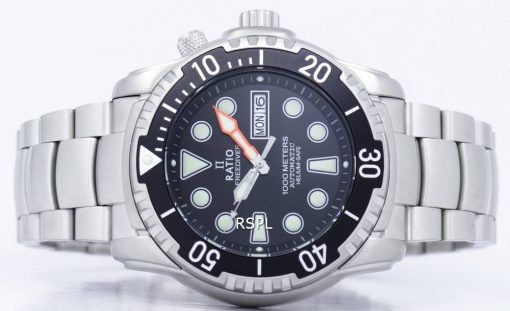 比  無料ダイバー ヘリウム セーフ 1000 M 自動 1068HA96-34VA-00 男性用の腕時計