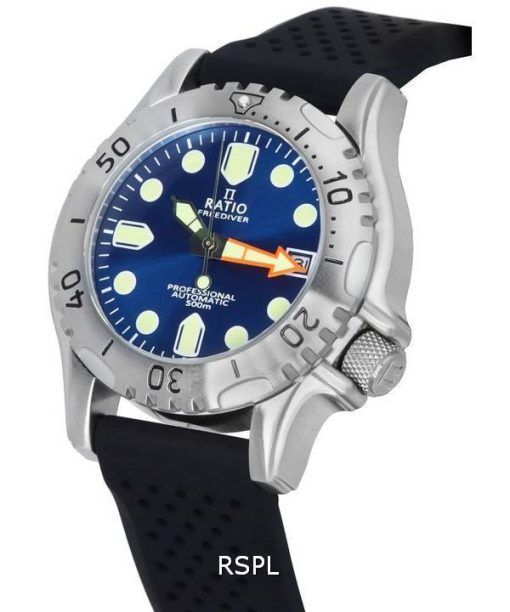 レシオ フリーダイバー プロフェッショナル サファイア ブルー サンレイ ダイヤル自動 RTF019 500 M メンズ腕時計 ja