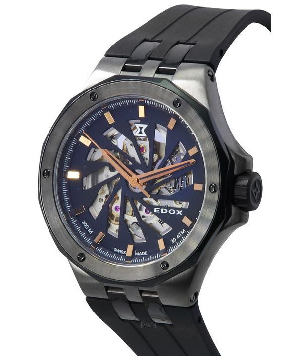 エドックス デルフィン メカノ 60 周年記念限定版自動ダイバーズ 85304357GNNRN1 200M メンズ腕時計