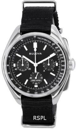 ブローバ ルナ パイロット スペシャル エディション クロノグラフ ブラック ダイヤル クォーツ 96A225 メンズ腕時計 ja