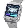 カシオ ヴィンテージ デジタル ステンレススチール ブレスレット クォーツ A120WE-1A ユニセックス腕時計