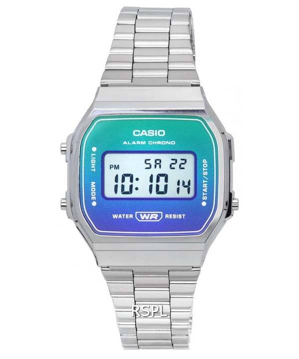カシオ ヴィンテージ デジタル ステンレス スチール クォーツ A168WER-2A A168WER-2 ユニセックス腕時計