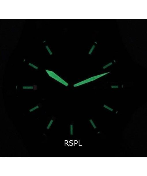 エンポリオ アルマーニ グリーン シリコン ブラック ダイヤル クォーツ AR11464 100 M メンズ腕時計 ja