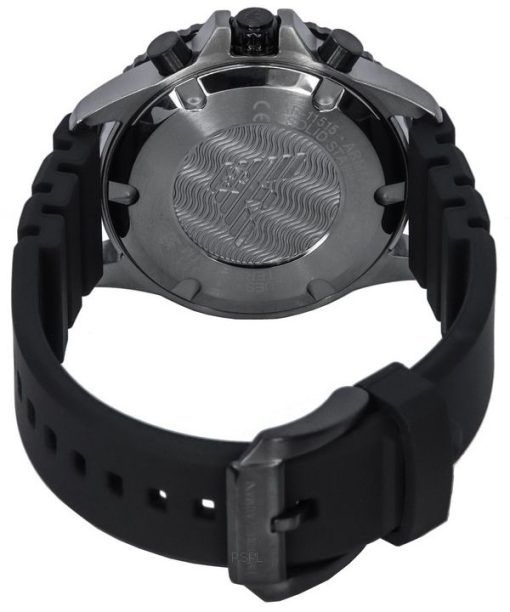 エンポリオ アルマーニ クロノグラフ ブラック アンド グレー ダイヤル クォーツ AR11515 100M メンズ腕時計