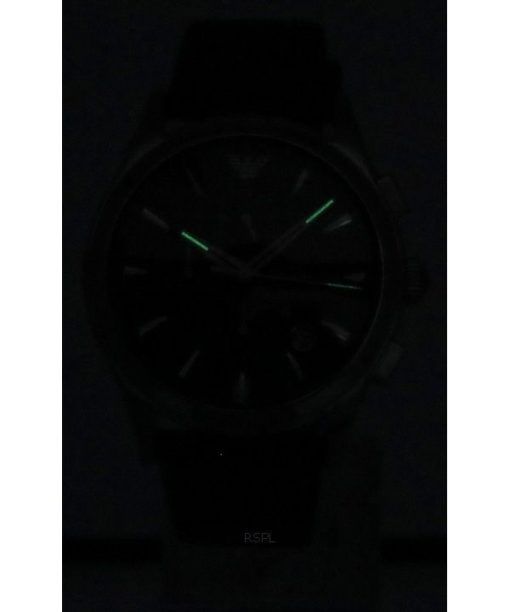 エンポリオ アルマーニ パオロ クロノグラフ ブラック ダイヤル クォーツ AR11530 メンズ腕時計