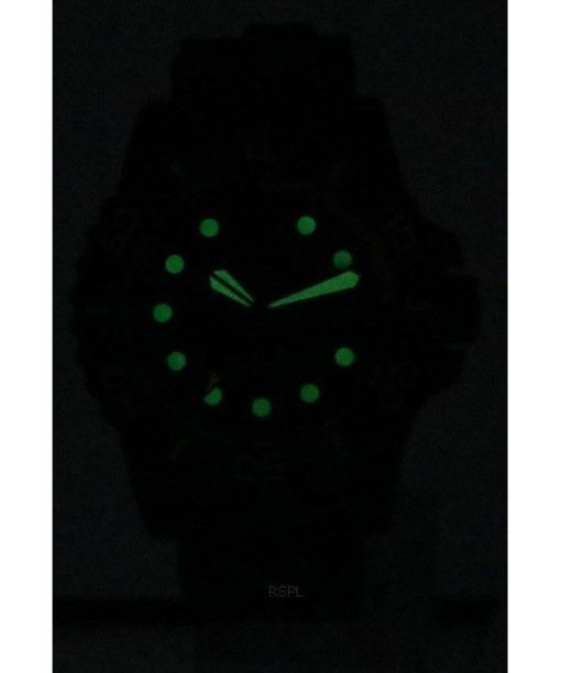 エンポリオ アルマーニ アクア ブラック ポリウレタン ストラップ ブラック ダイヤル クォーツ ダイバーズ AR11539 200M メンズ腕時計