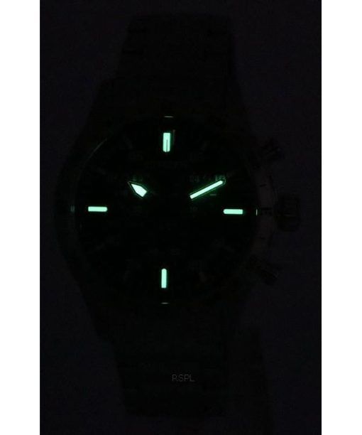 シチズン エコドライブ クロノグラフ ステンレススチール ブラック ダイヤル AT2520-89E 100M メンズ腕時計
