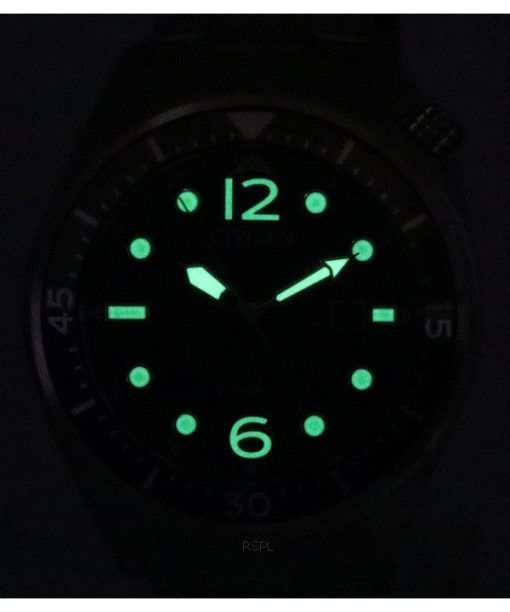 シチズン エコドライブ ステンレススチール ブルー ダイヤル AW1716-83L 100M メンズ腕時計