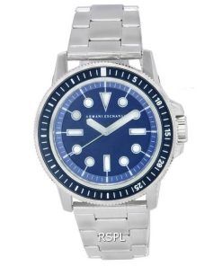 アルマーニ エクスチェンジ ステンレス スチール ブルー ダイヤル クォーツ AX1861 メンズ腕時計 ja