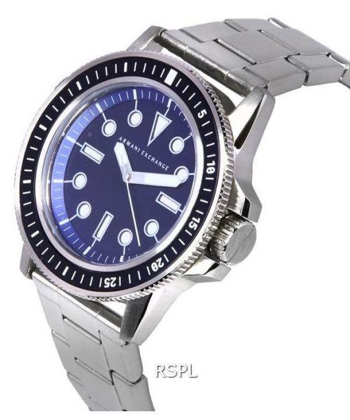 アルマーニ エクスチェンジ ステンレス スチール ブルー ダイヤル クォーツ AX1861 メンズ腕時計 ja